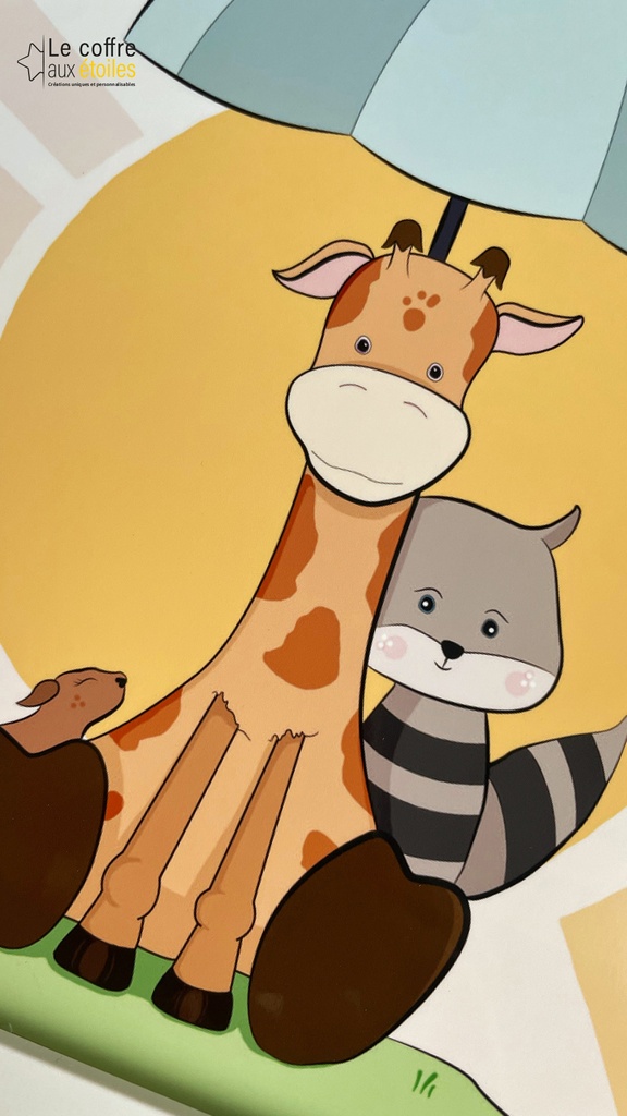 Le-Coffre-aux-etoiles-1920x1080px-Affiche-Illustration-Chambre-Bebe-Enfant-girafe-parapluie-05