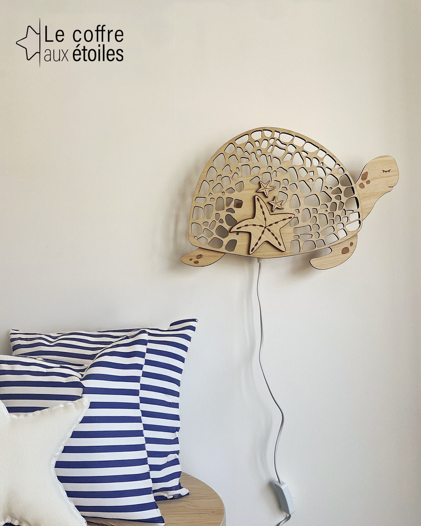 Applique Lumineuse "Tortue" (Je ne souhaite pas personnaliser l'article)