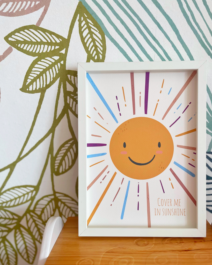 Décoration cadre Murale "Cover me in Sunshine"