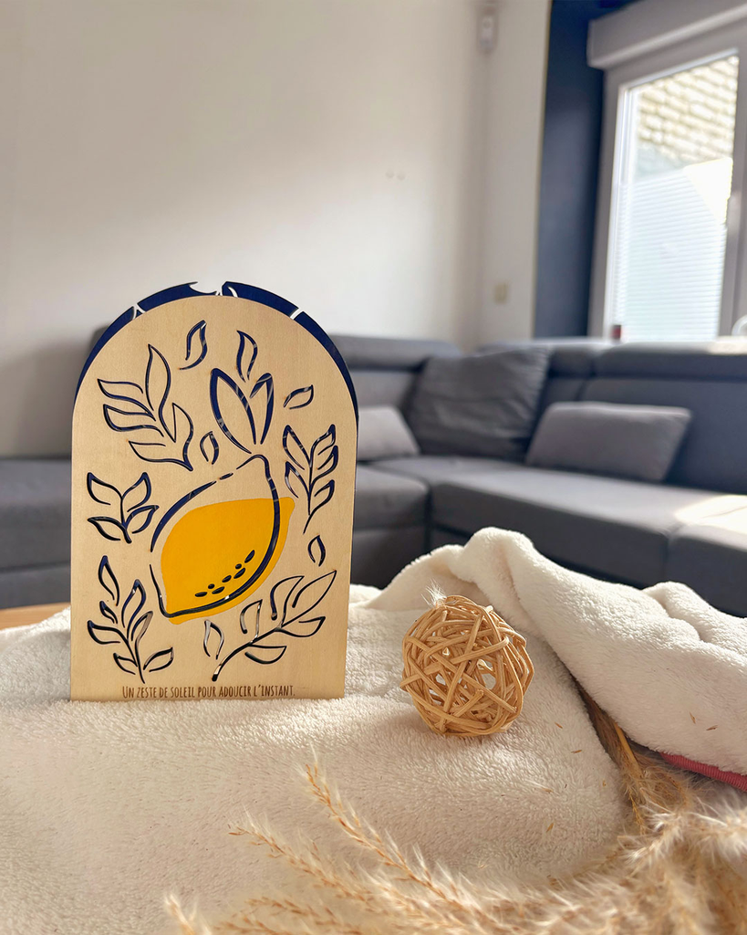 Photophore Bois "Zeste de Lumière"