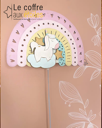 Veilleuse personnalisable – Licorne & Arc en ciel