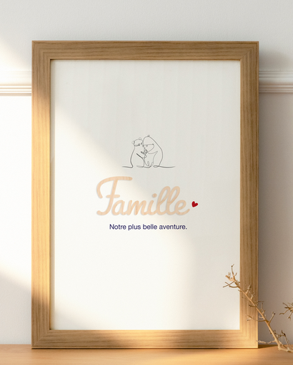 Cadre fête des mères - famille