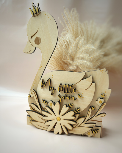 Veilleuse murale ou à poser "Cygne poétique"