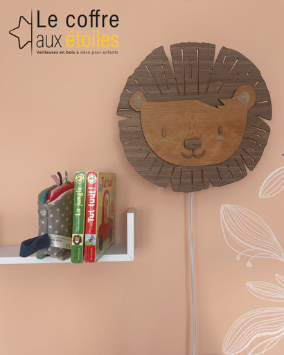 Veilleuse murale personnalisable – Lion
