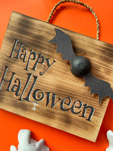 Edition Limité - Panneau Bois - Happy Halloween 